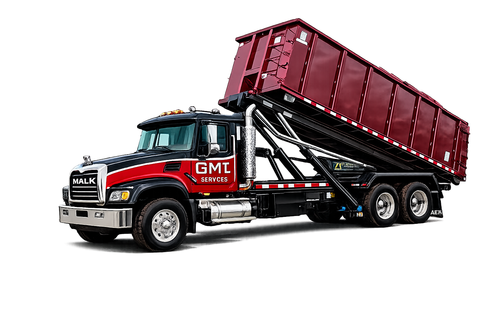 GMI Services Roll-Off Delivery Truck